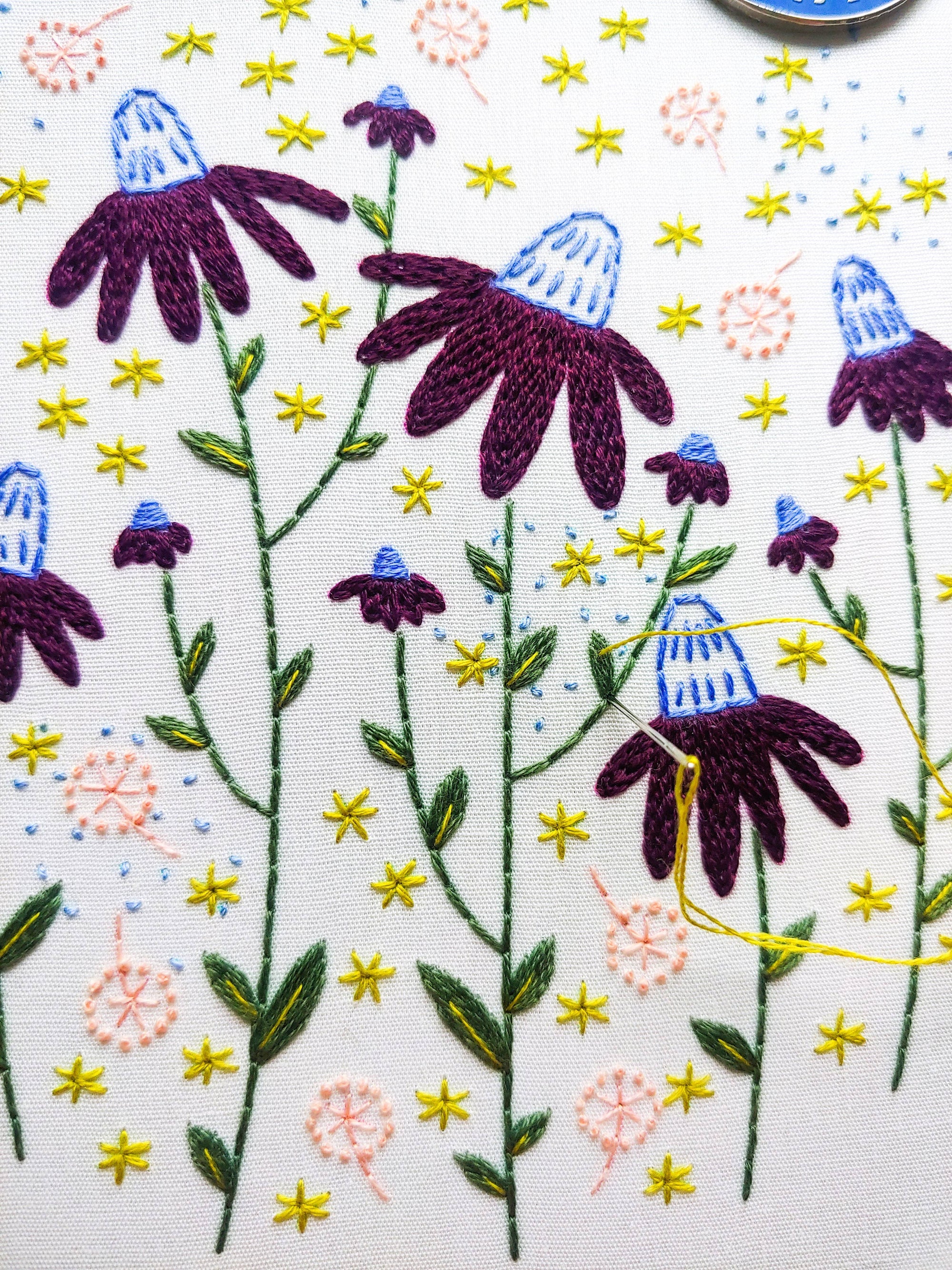 Coneflower Magic Embroidery Kit