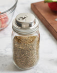 Spice Lid for Regular Mouth Mason Jar, Stainless Steel