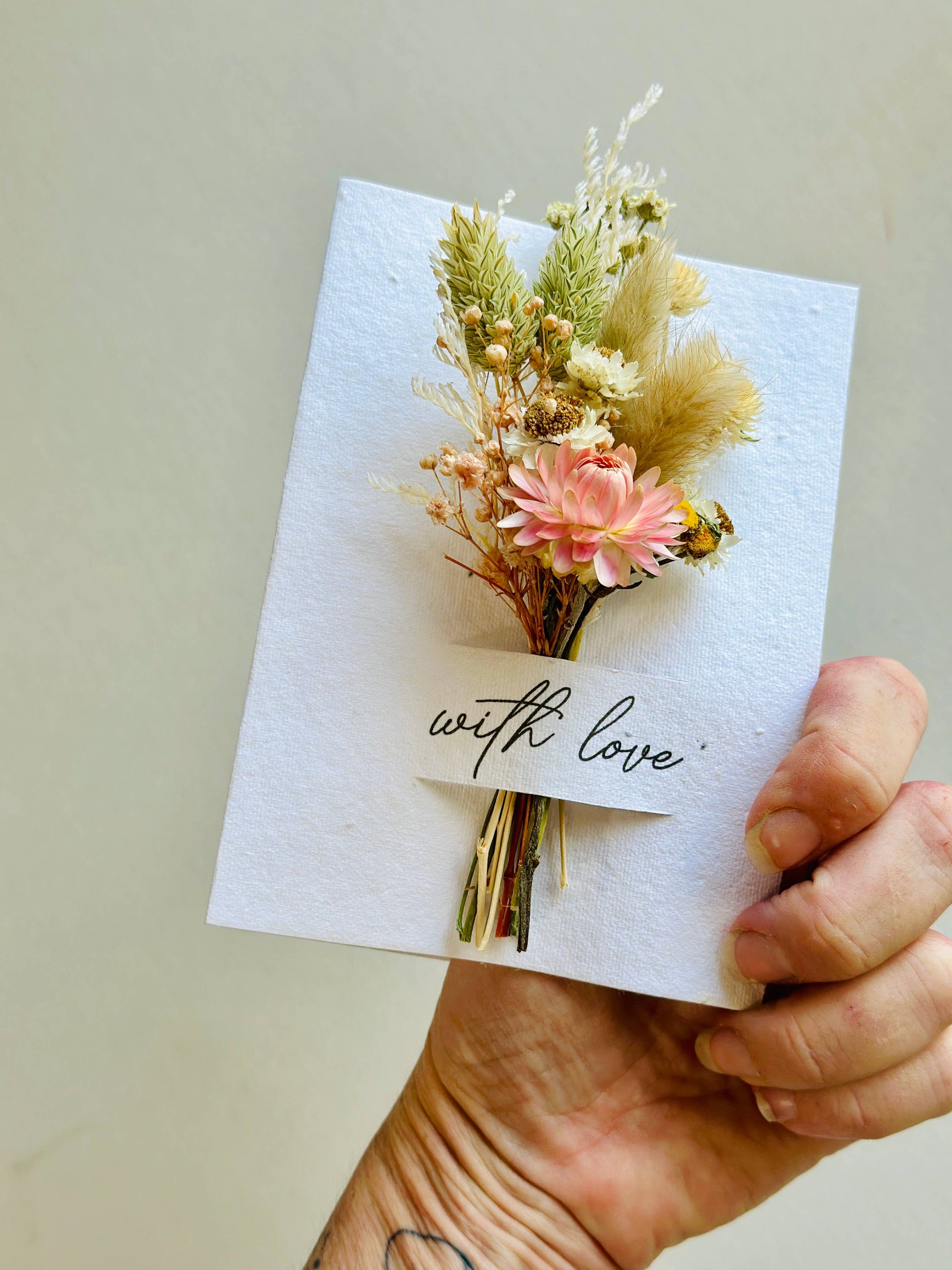 With Love | Wildflower Seed Card + Tiny Bouquet