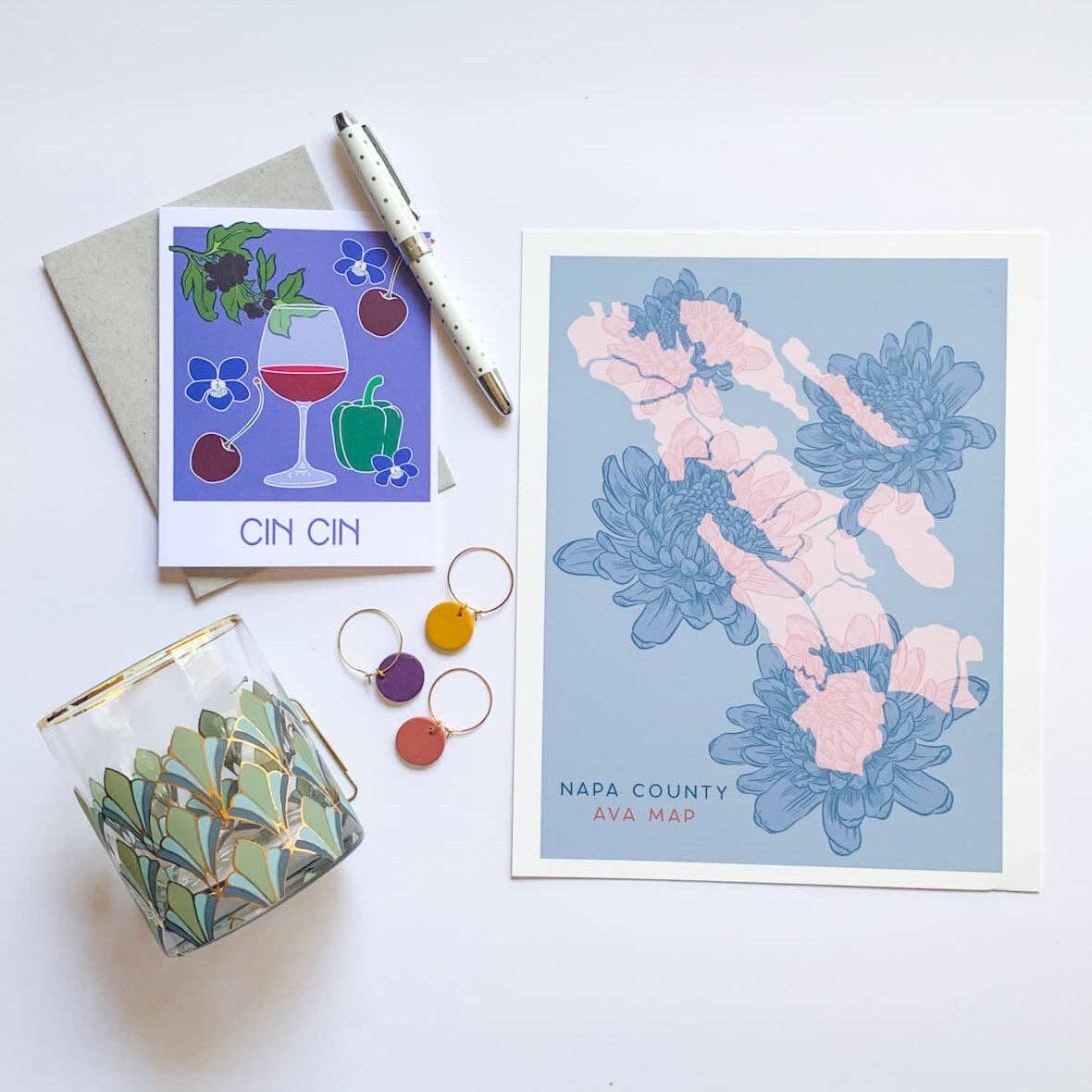Cheers From Wine Country - Sonoma AVA Greeting Card