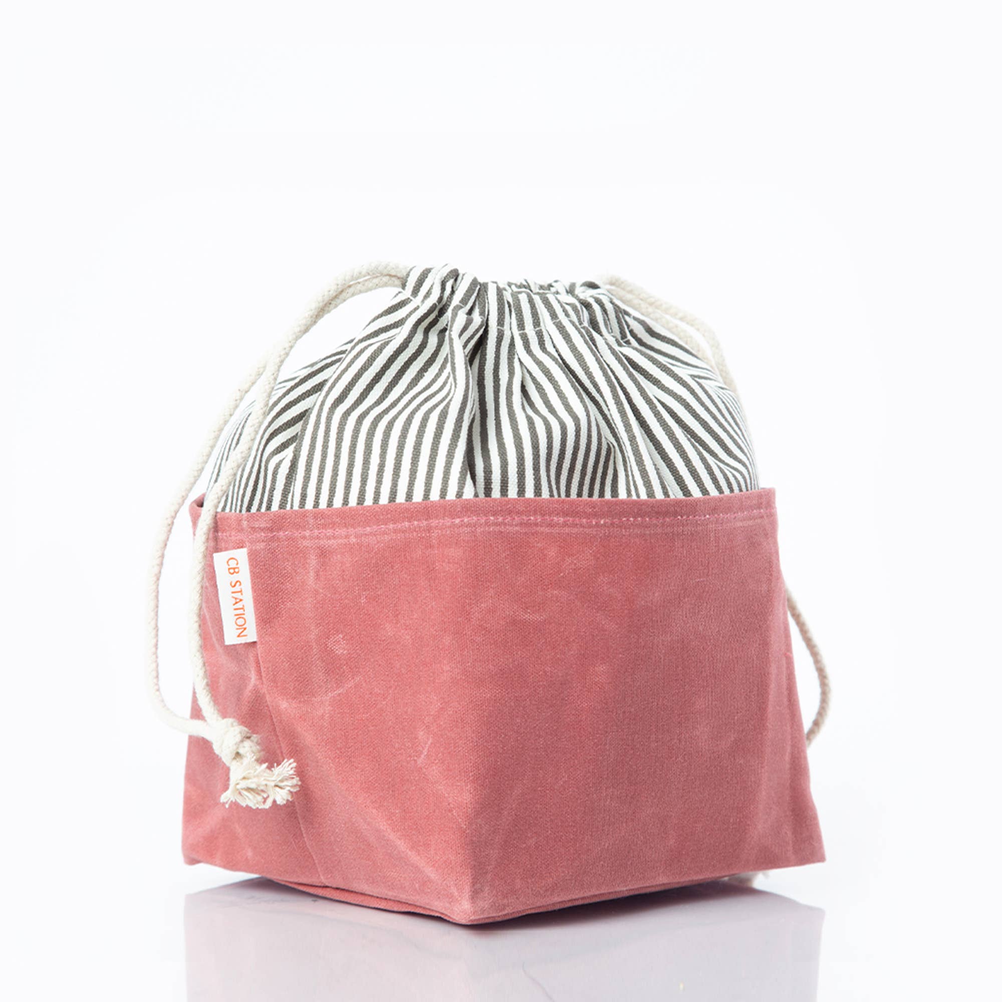 Stylish Waxed Canvas Bin - Medium