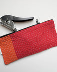 Kantha Scrap Flat Zip Pouch