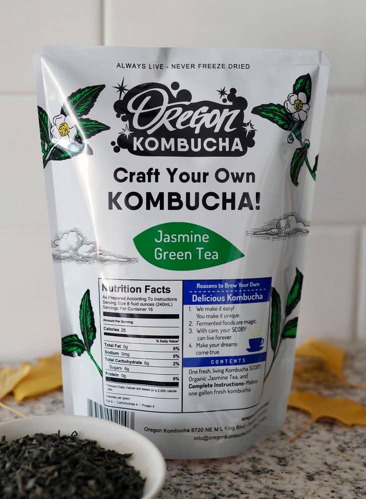 Jasmine Green Tea Kombucha SCOBY + Tea Kit