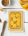 Basket of Lemons Letterpress Card