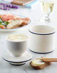 French Butter Bell - Le Bistro Blue Trim