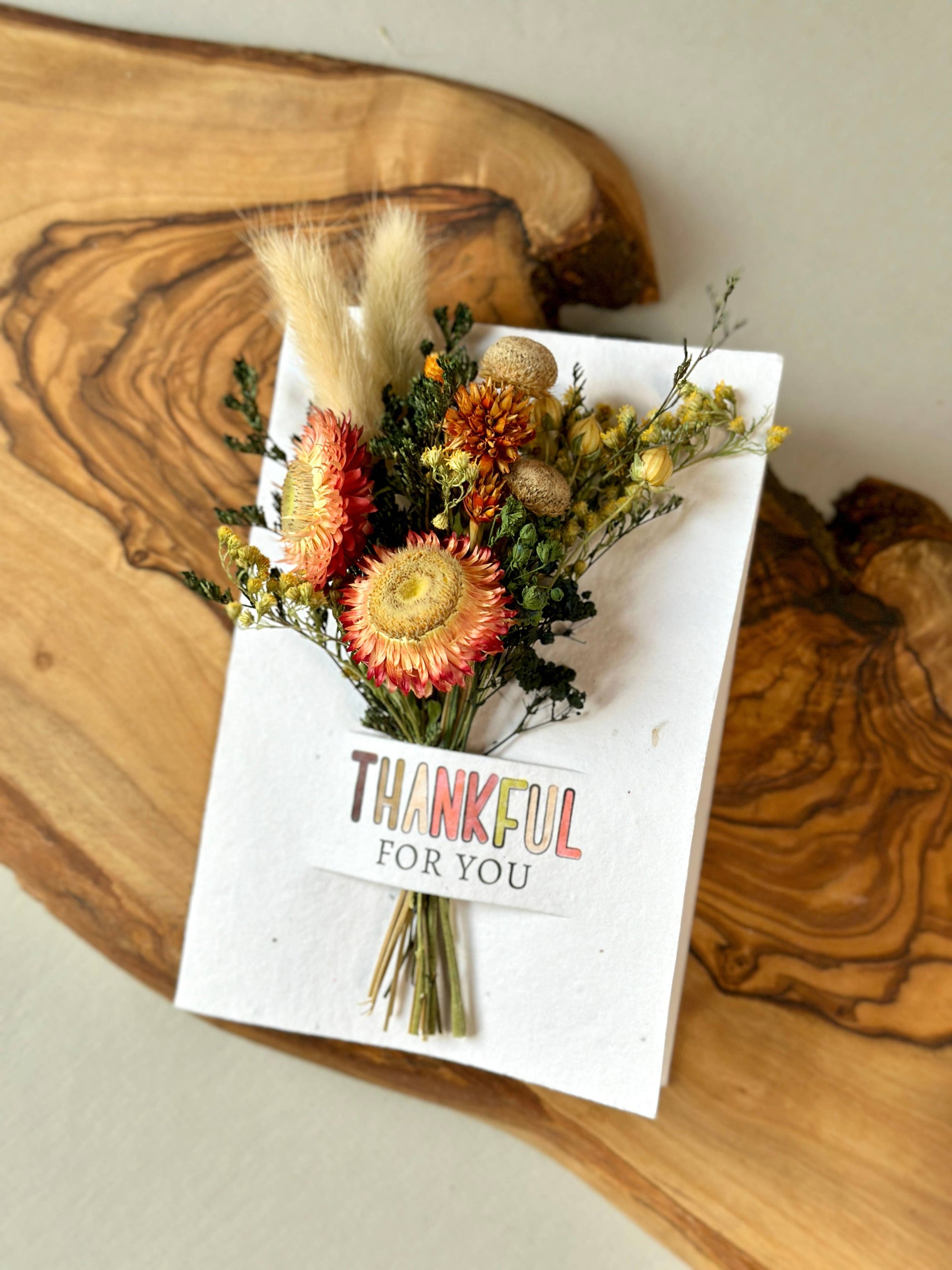 Thankful For You | Wildflower Seed Card + Tiny Bouquet