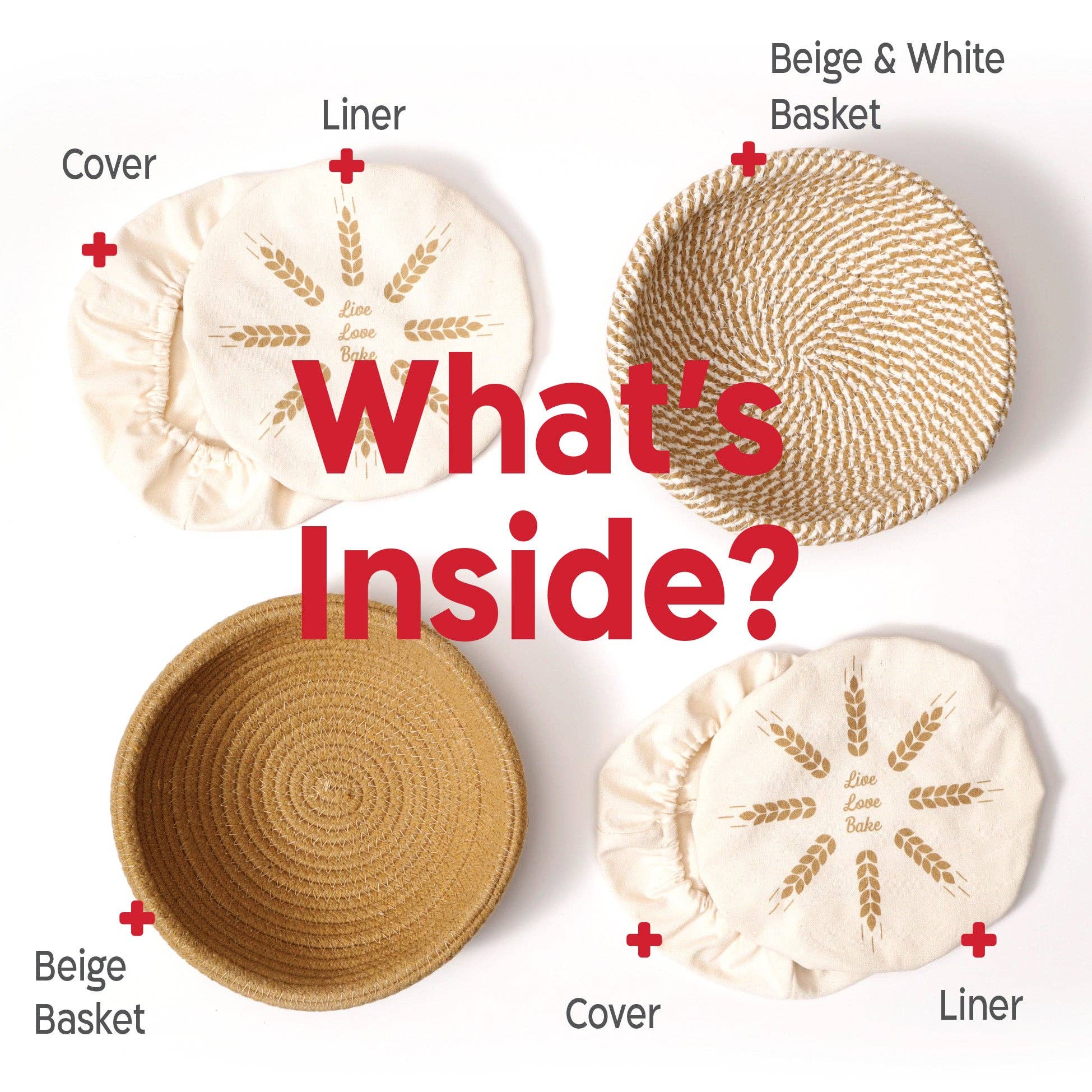 Round Cotton Rope Proofing Baskets