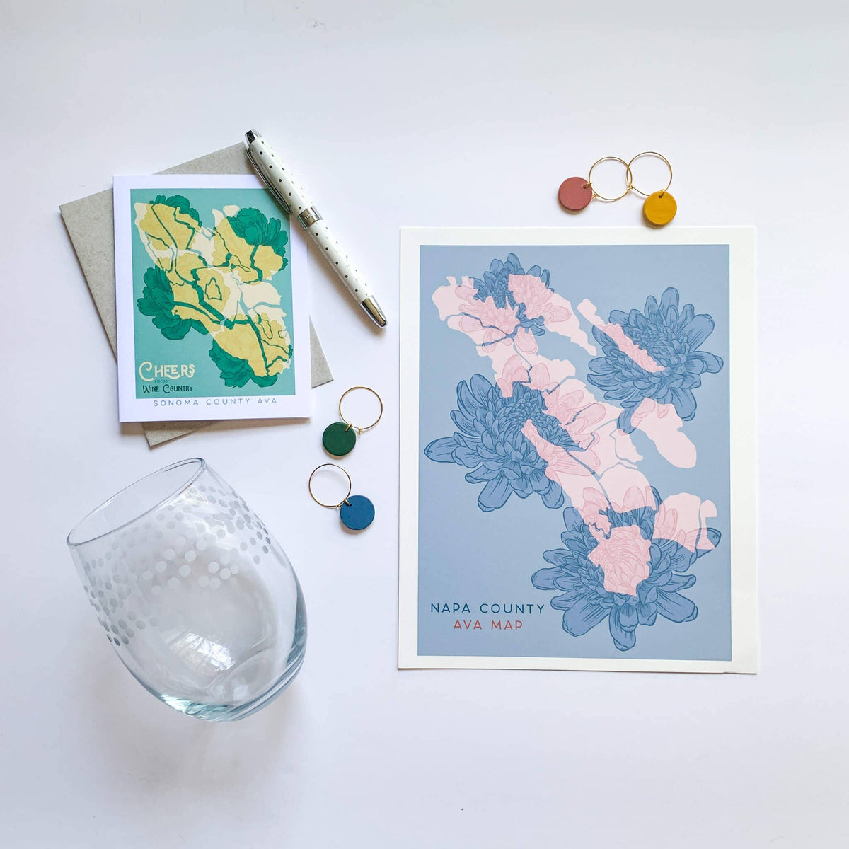 Cheers From Wine Country - Sonoma AVA Greeting Card