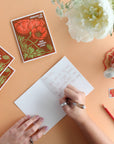Thinking of You (Red Poppies) Friendship Card