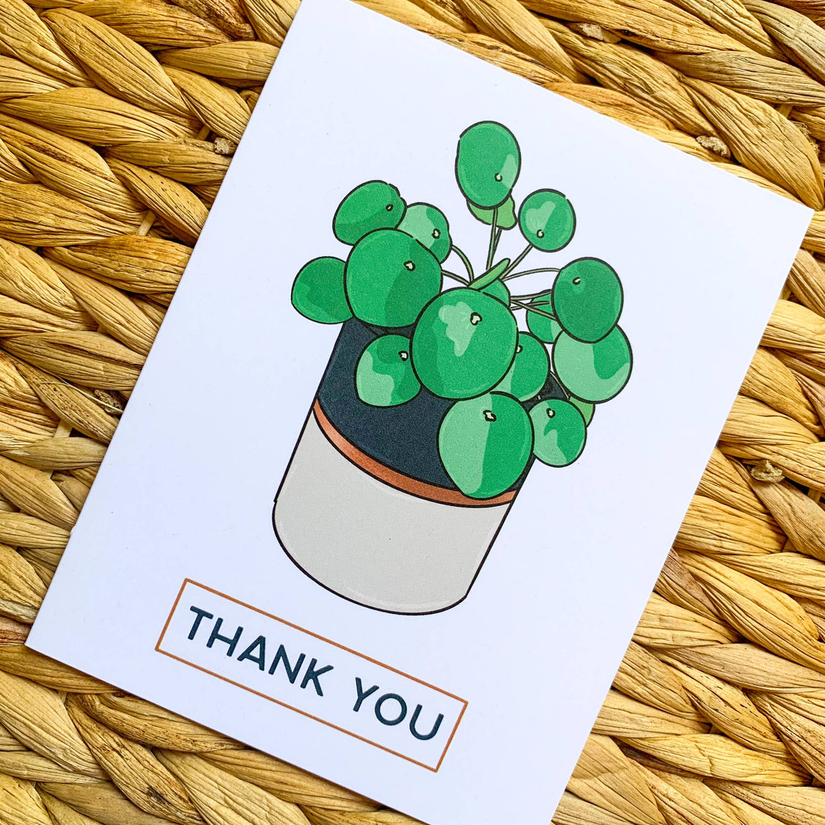 Thank You - Pilea Greeting Card