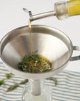 Stainless Steel Funnel with Removable Strainer, 5"