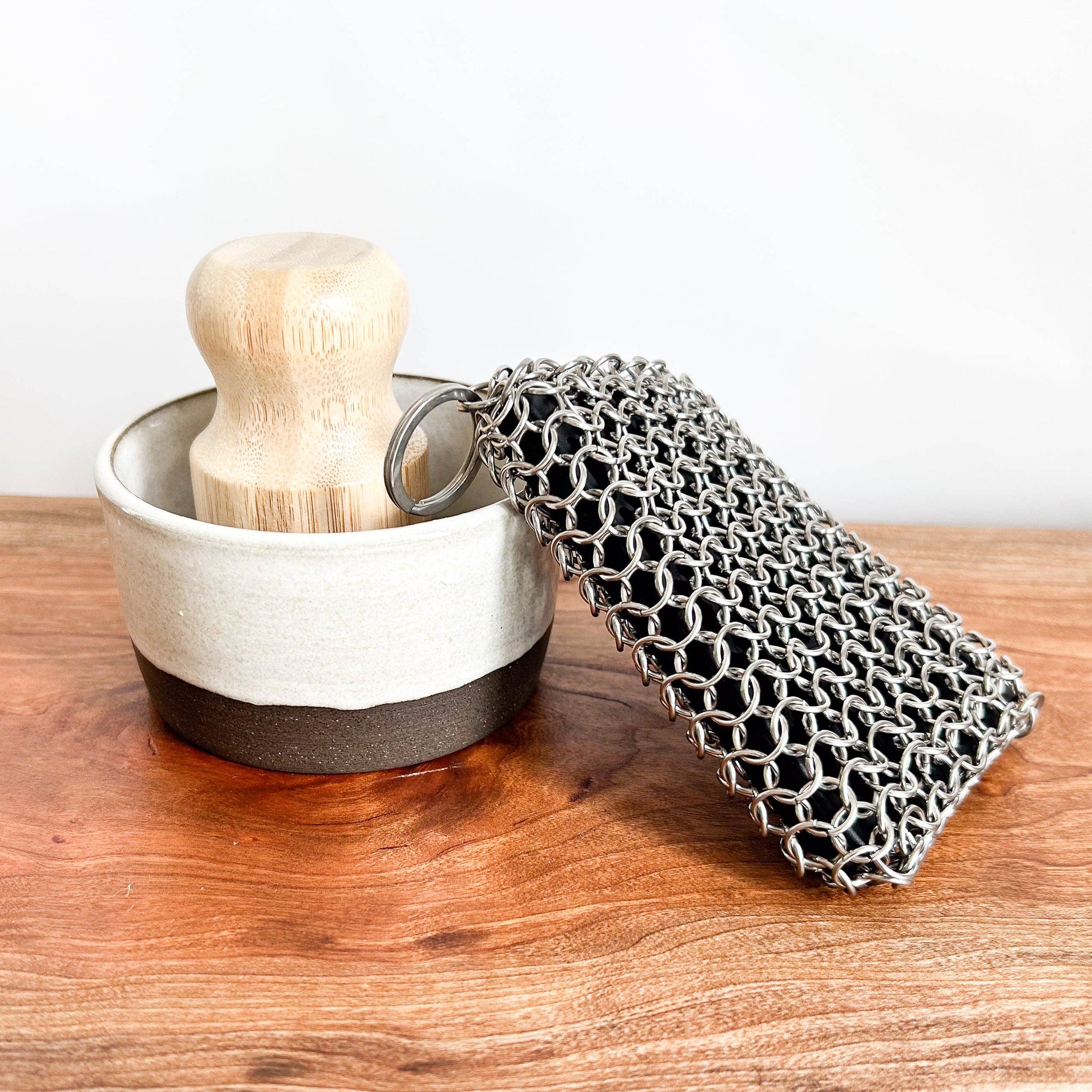 Rectangle Metal Scrubber | Cast Iron &amp; Grill Cleaner