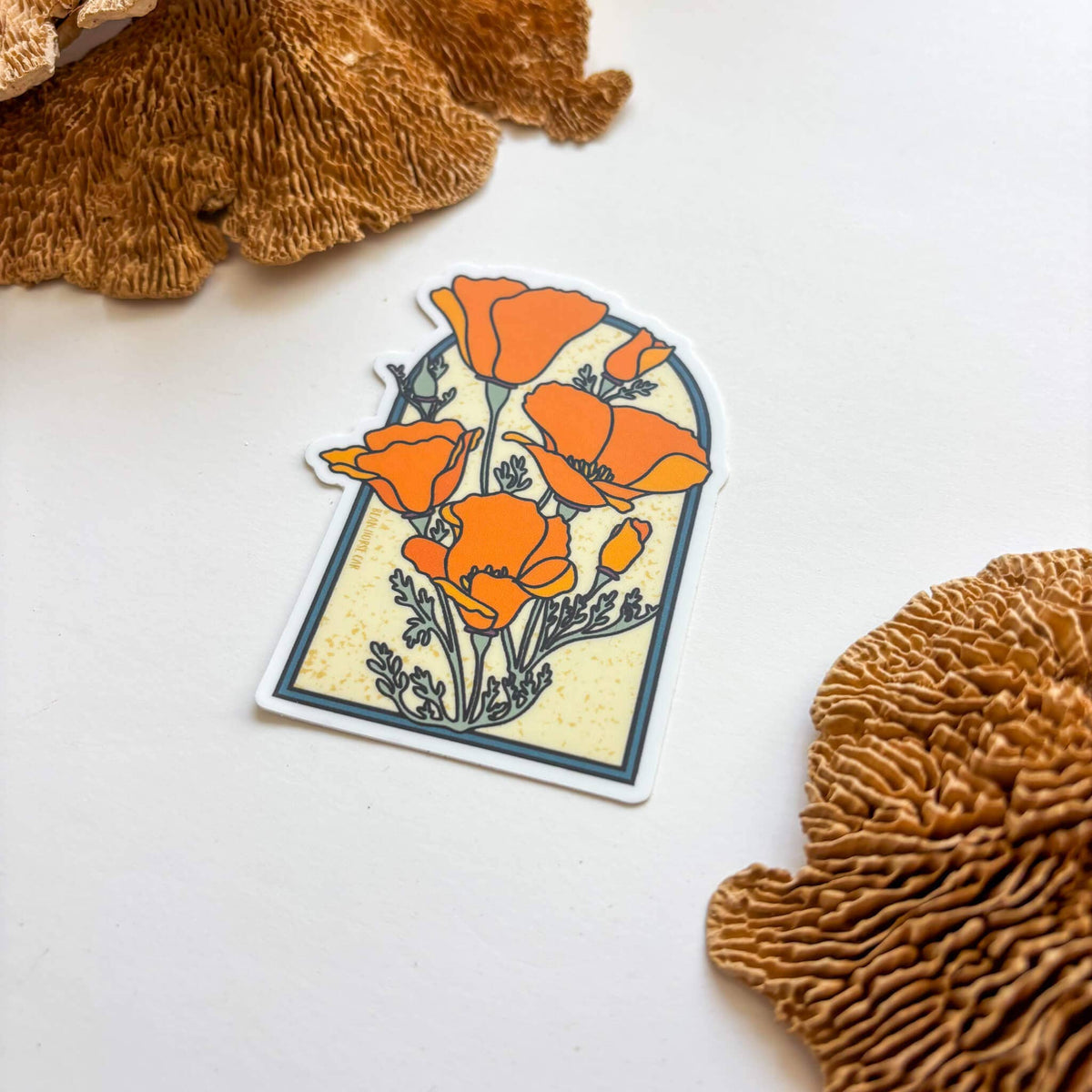 California Poppies Arch Sticker