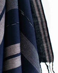 Oversized Woven Hand Towel - Indigo
