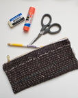 Kantha Scrap Flat Zip Pouch