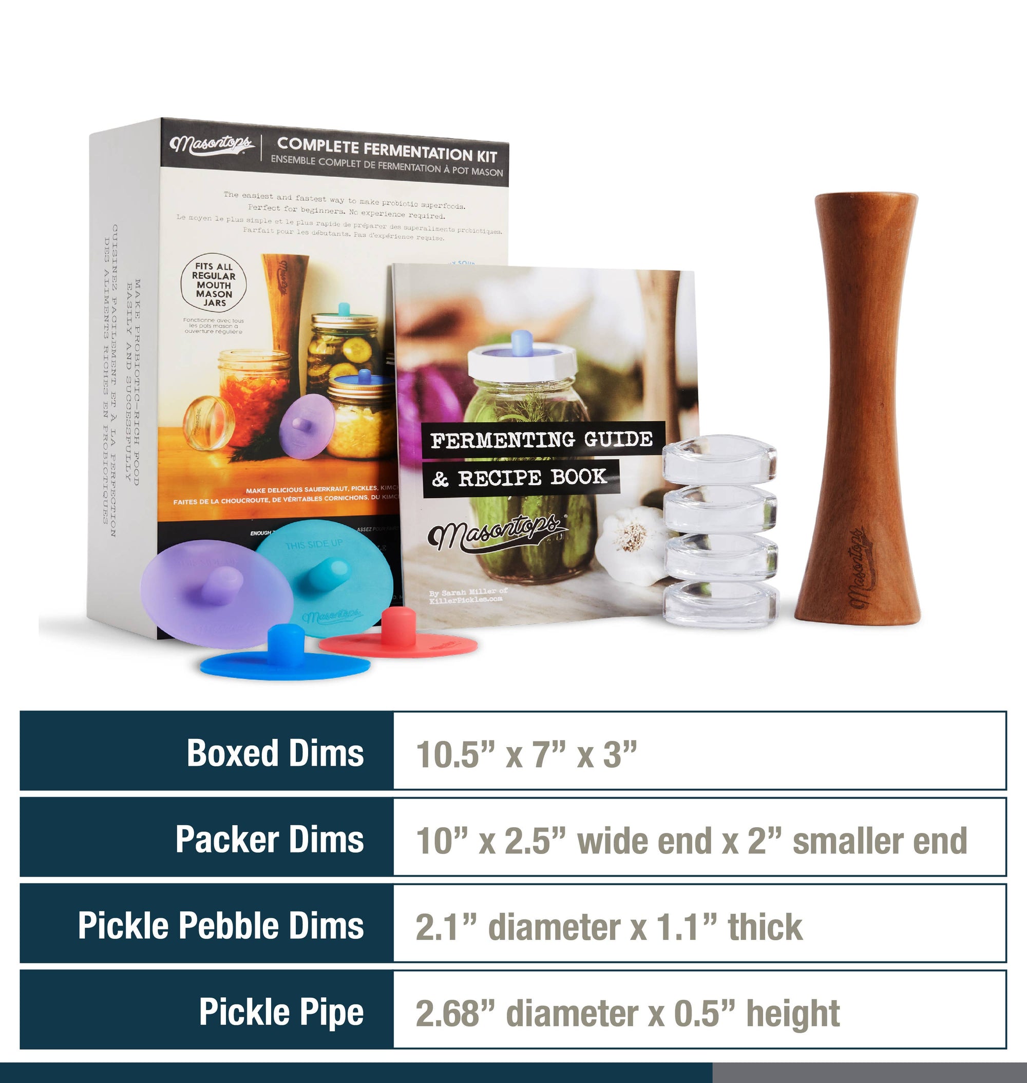 Masontops - Complete Fermentation Kit for Mason Jars