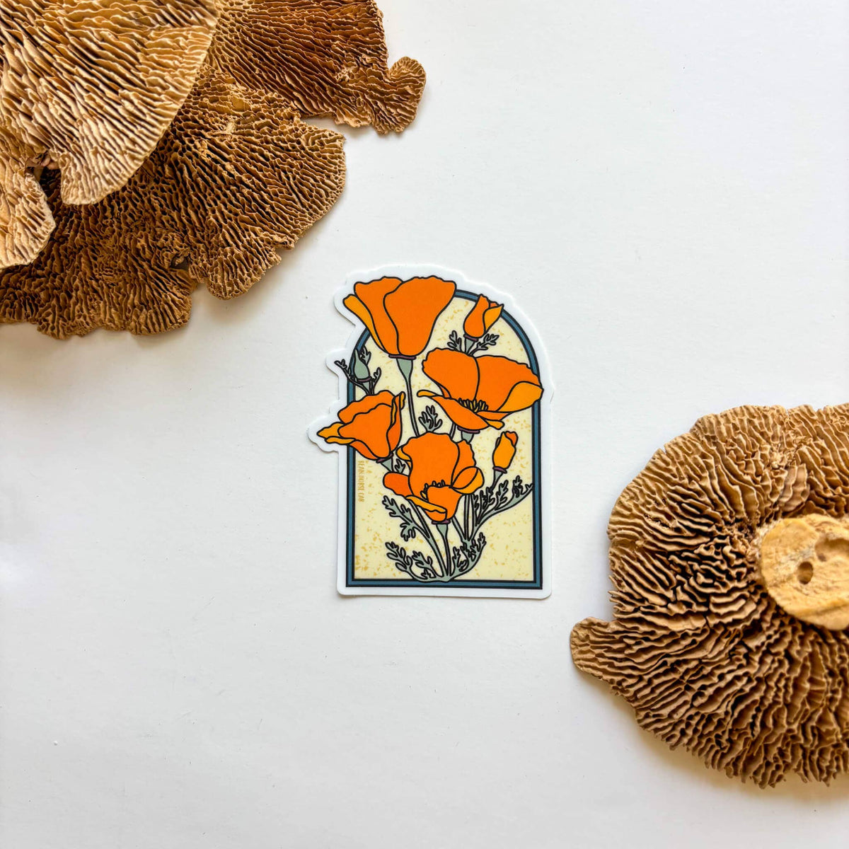California Poppies Arch Sticker
