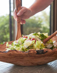 Italian Olivewood Root Salad Bowl