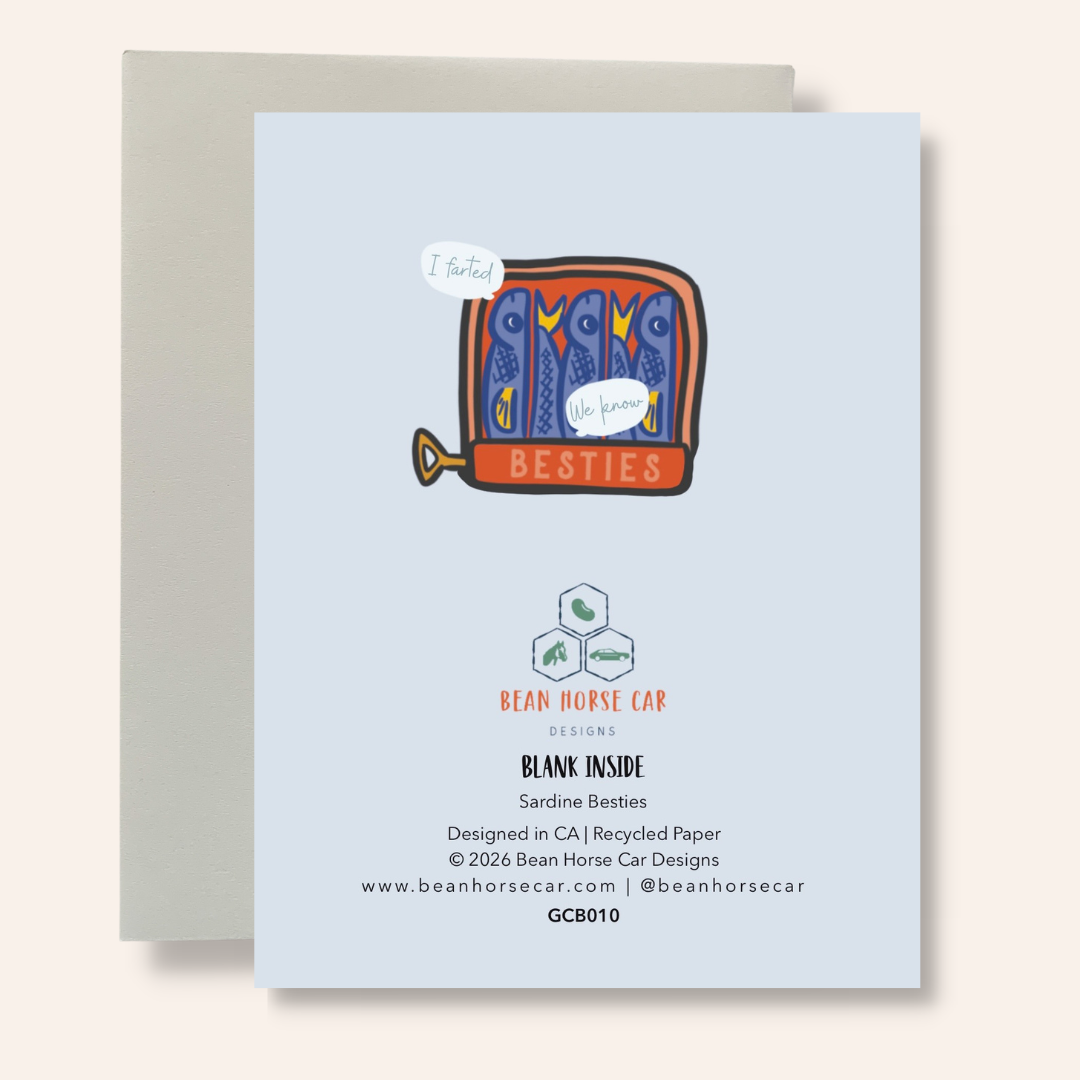 Sardine Besties Birthday Greeting Card