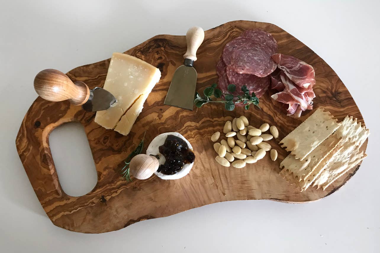 Italian Olivewood Charcuterie &amp; Cutting Board - Large
