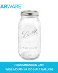 Cold Brew Tea Infuser for Wide Mouth Mason Jar