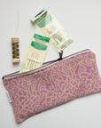 Kantha Scrap Flat Zip Pouch