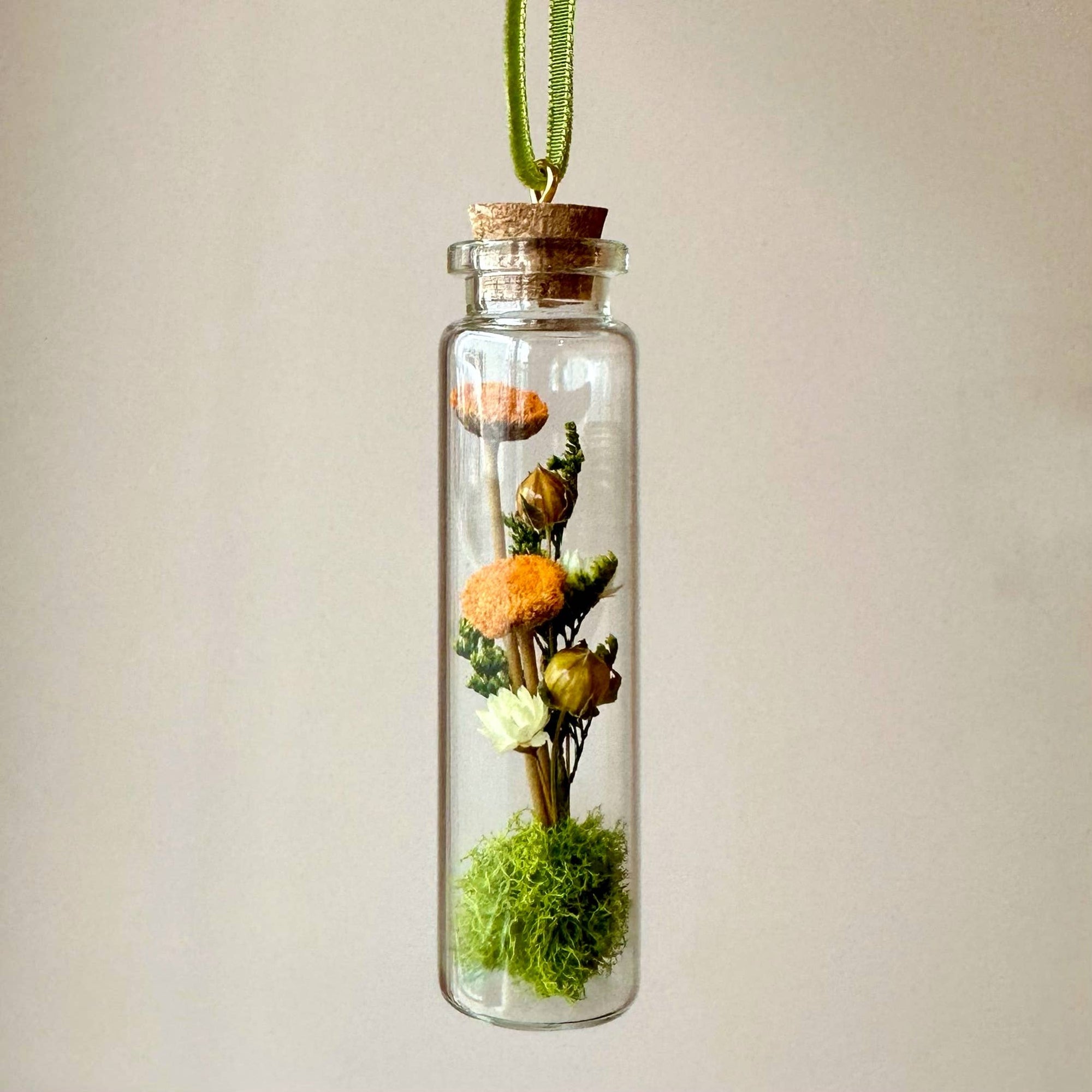 Mix Wildflower Terrarium Christmas Ornament