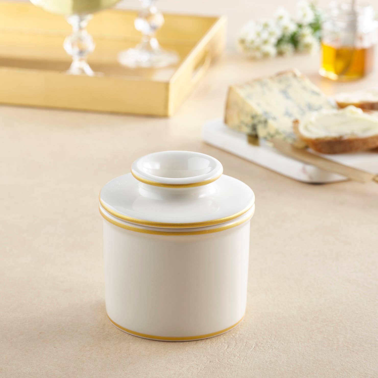 French Butter Bell - Le Bistro Gold Trim