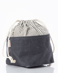 Stylish Waxed Canvas Bin - Medium