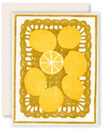Basket of Lemons Letterpress Card