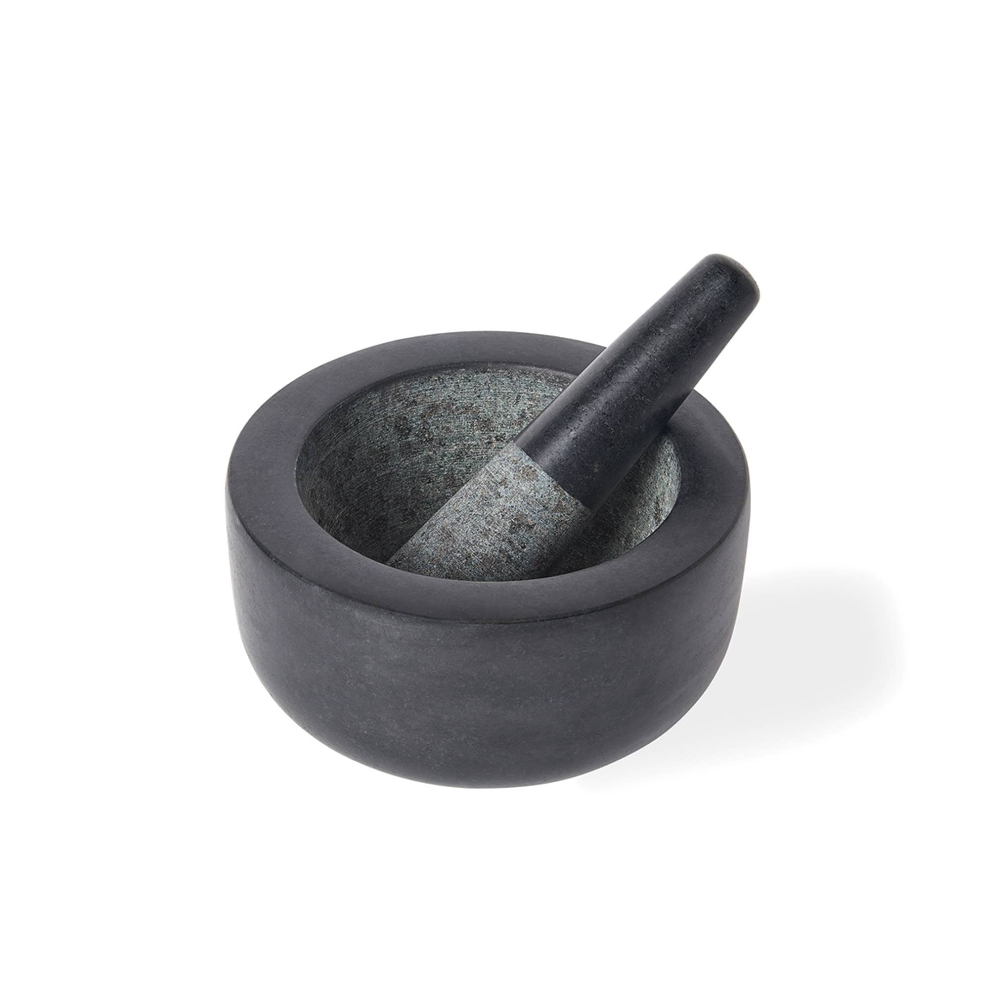 Fox Run Black Granite Mortar and Pestle,7.68" x 6.89 x 7.48"