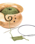 Susan Bates Wood Yarn Bowl