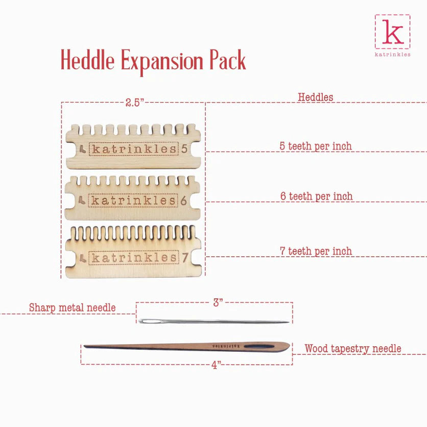 Heddle Expansion Kit for Darning Loom