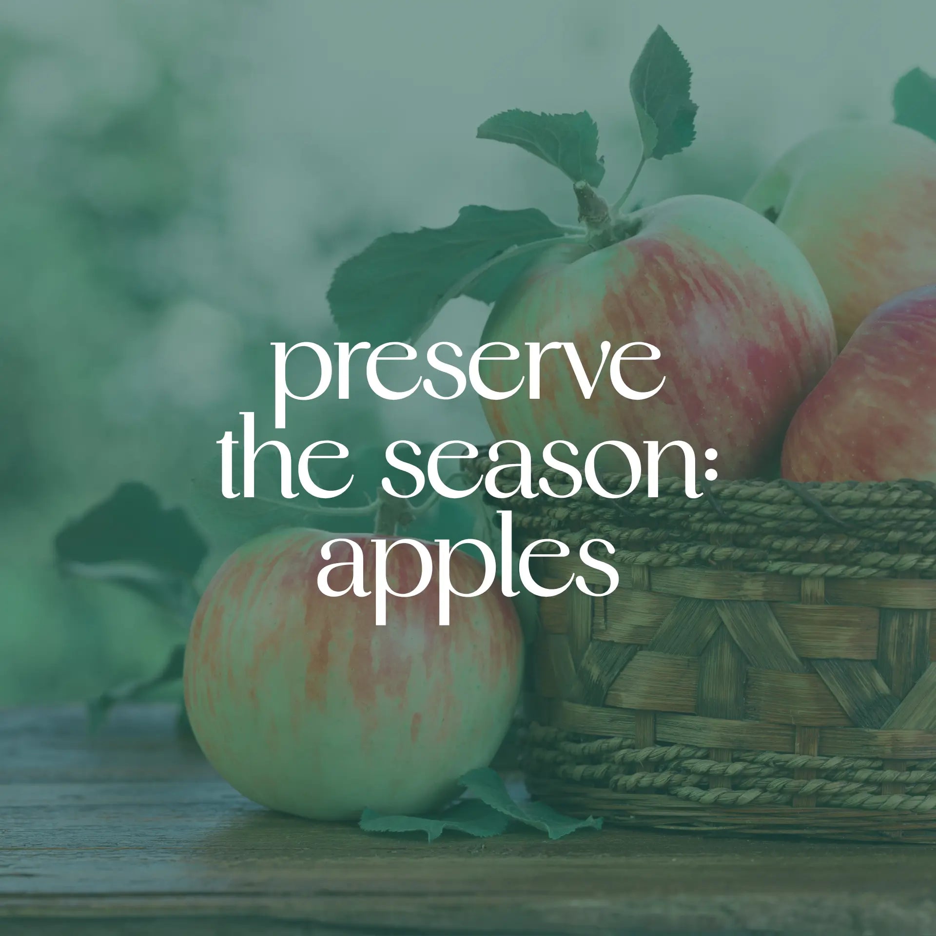 Preserve the Season: Apples